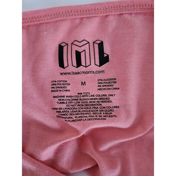 IML (NWT) Women's Pink USA Flag Cropped Graphic Halter Top Size: M - Picture 4 of 6